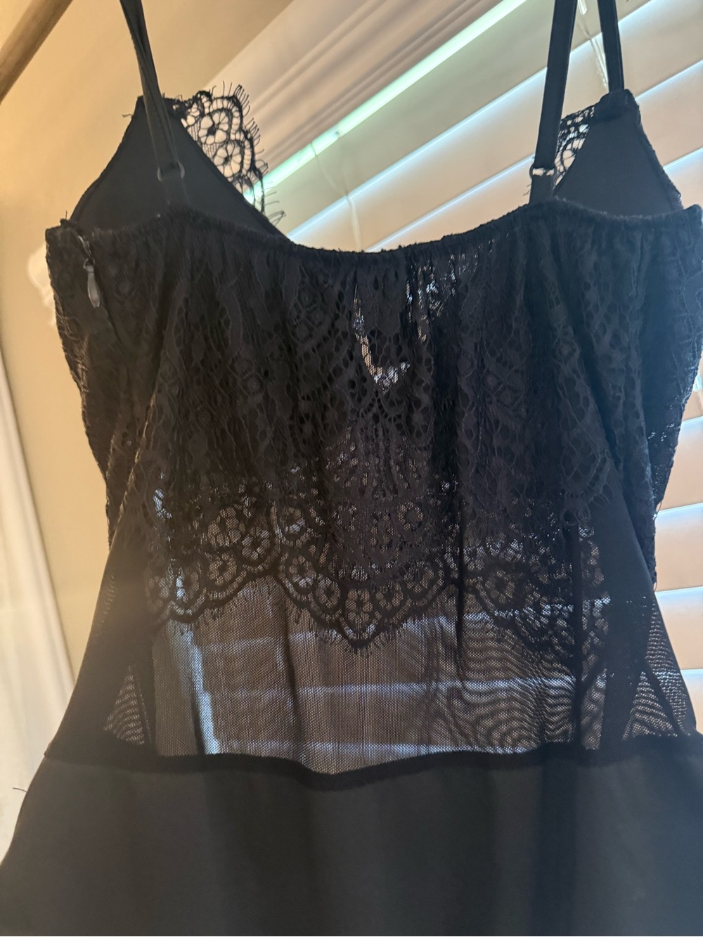 Windsor Black Lace Mesh Bodysuit - Picture 5 of 6